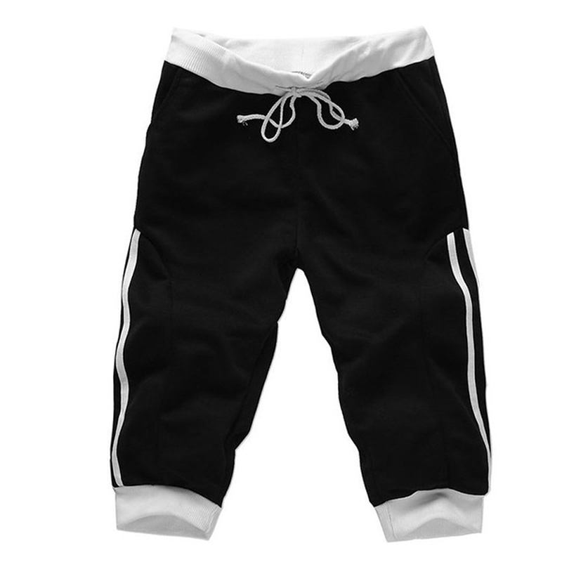 Herr Sommar Casual Sport Spell Färg Shorts Elastiska Midja Shorts