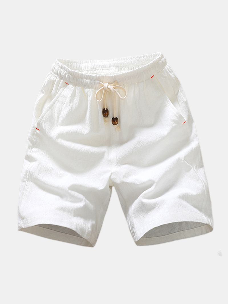 Herr Sommarmode Andas Enfärgade Casual Shorts