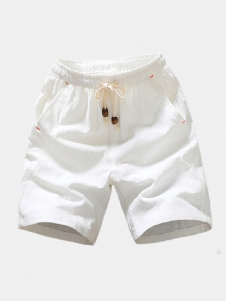 Herr Sommarmode Andas Enfärgade Casual Shorts