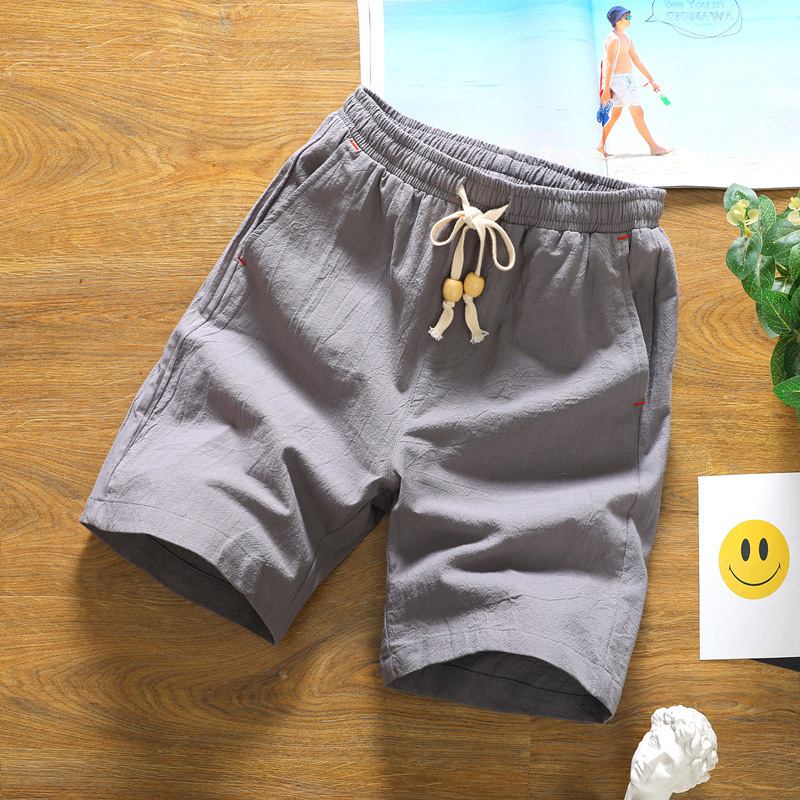 Herr Sommarmode Andas Enfärgade Casual Shorts