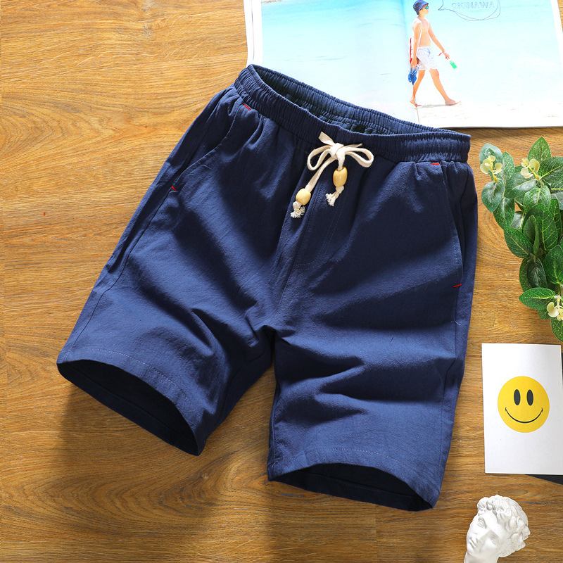 Herr Sommarmode Andas Enfärgade Casual Shorts