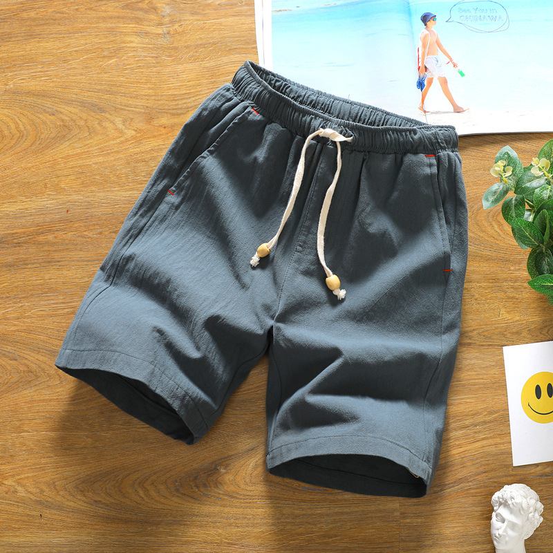 Herr Sommarmode Andas Enfärgade Casual Shorts