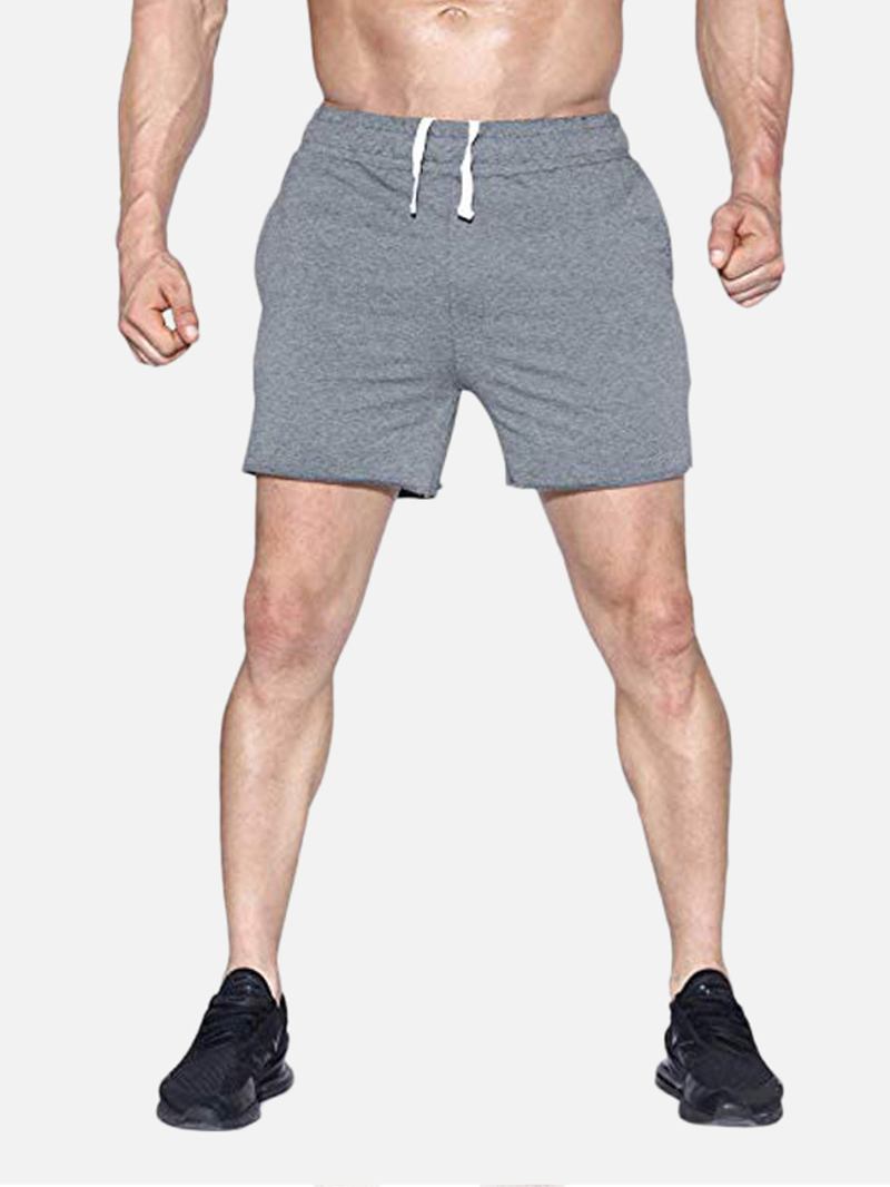 Herr Sport Andas Lös Elastisk Midja Runnin Shorts