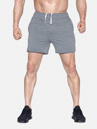 Herr Sport Andas Lös Elastisk Midja Runnin Shorts