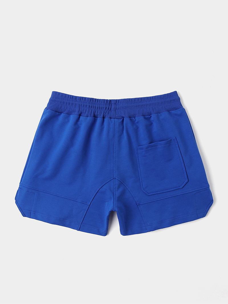 Herr Sport Cykel Dragsko Slim Fit Enfärgad Casual Shorts