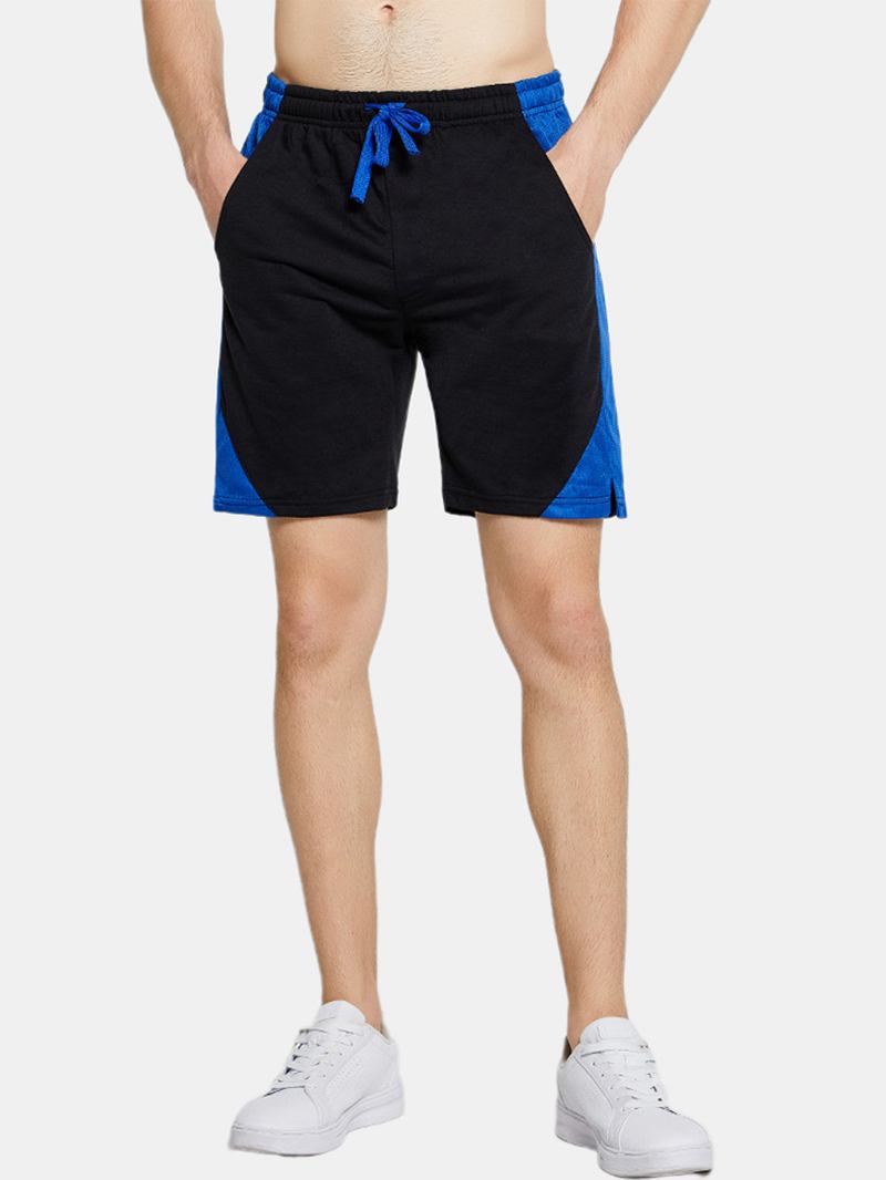 Herr Sport Patchwork Andas Dragsko Casual Shorts