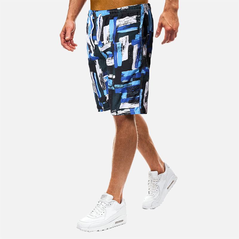 Herr Summer Beach Vacation Loose Med Tryck Board Shorts