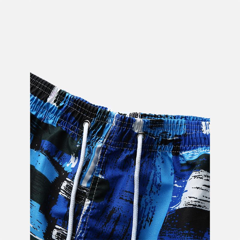 Herr Summer Beach Vacation Loose Med Tryck Board Shorts