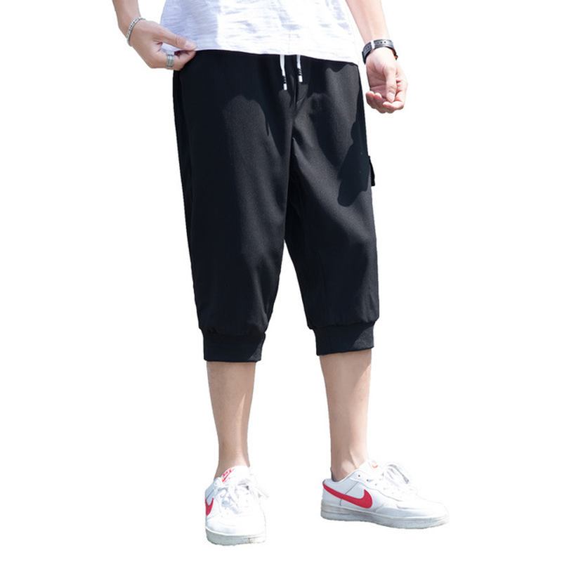 Män Casual Cropped Byxor Sport Beach Casual Tooling