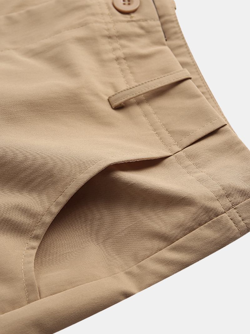 Solida Cargo Shorts Med Flera Fickor För Män