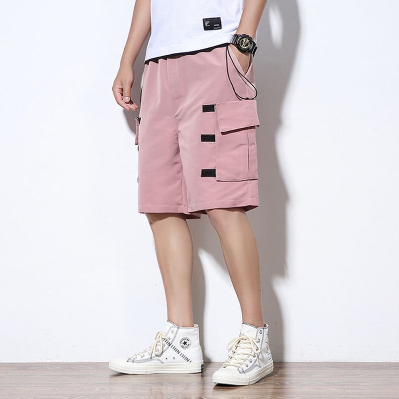 Stor Storlek Tooling Shorts Herr Lös Trend Five Pants