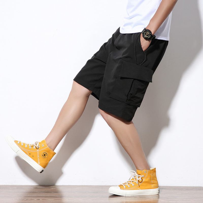 Stor Storlek Tooling Shorts Herr Lös Trend Five Pants