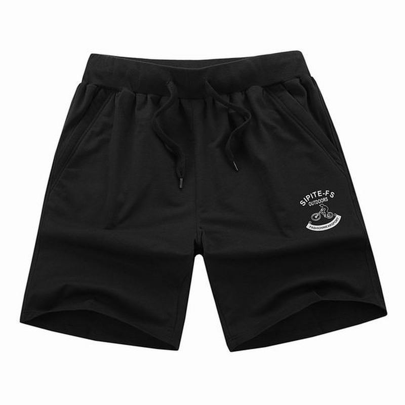 XS-5xl Sportshorts I Bomull För Män Elastiskt Midjeband Fickor Med Dragkedja Korta Byxor Med Dragsko