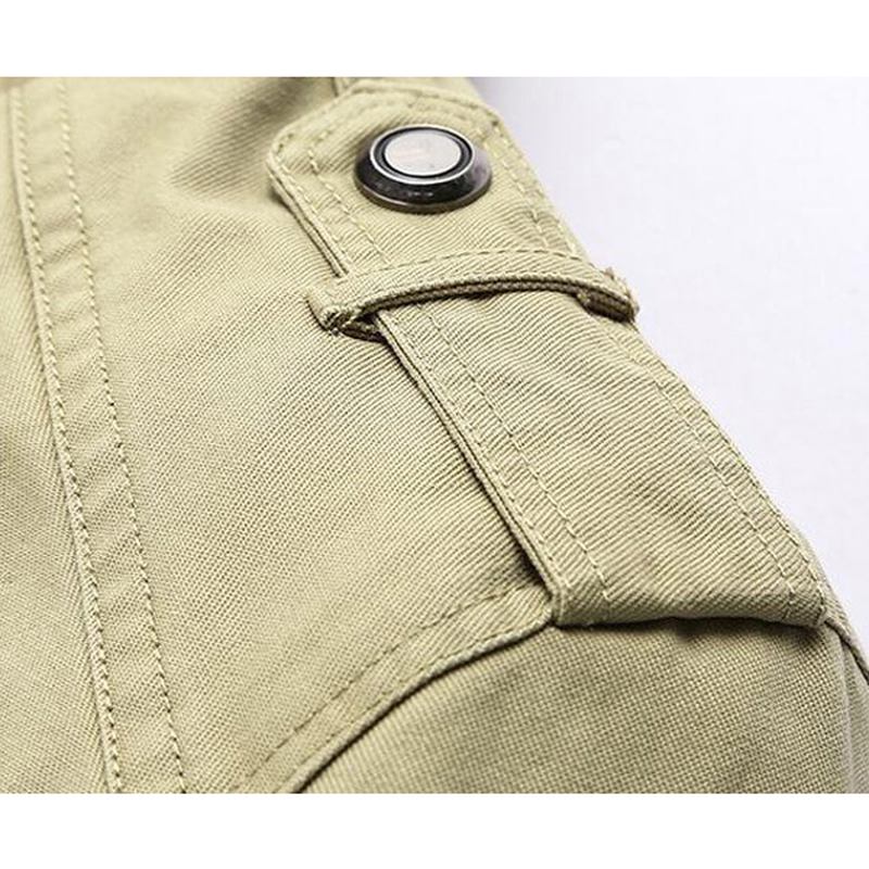 Herr Vår Höst Stand Collar Multi Pocket Outdoor Jacka