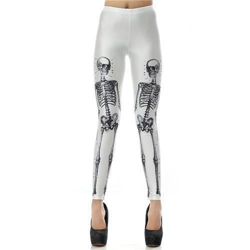 3d Digital Skull Kvinnor Leggings Byxor