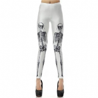 3d Digital Skull Kvinnor Leggings Byxor