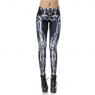 Japanska Tecknade Tryckta Kvinnor Leggings