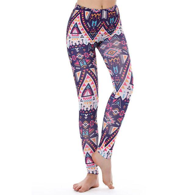 Leggings Kvinnor Legg Fitness Legging Sexiga Byxor Hög Midja Push Up Glänsande 3d-tryckta Rainbow Star Katt Donuts