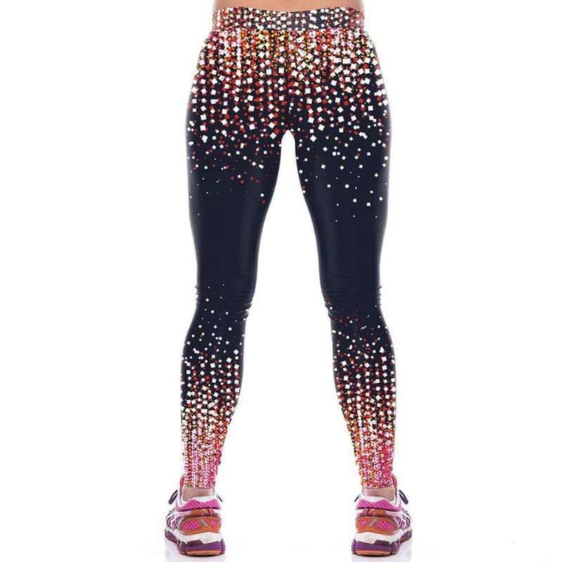 New Arrival Dam Leggings Sportbyxor Starry Sky 3d Spot Med Tryck Mujer Compression Legg Byxor