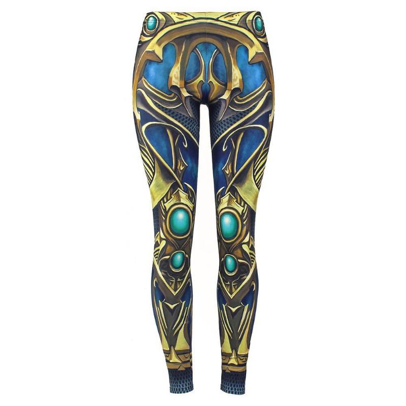 New Arrival Leggings Dam Armor Digital Med Tryck Safir Metal Plus Size Fitness Legg Träningsbyxor Legging