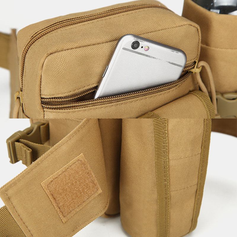 Herr Multifunction Tactical Bältesväska Casual Sling Crossbody Bag Midjeväska