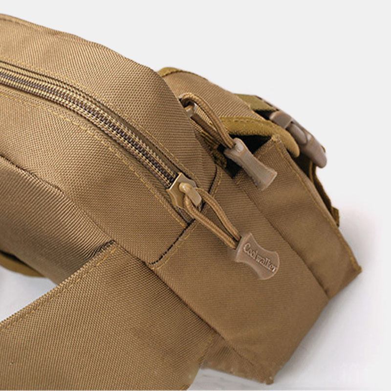 Män Nylon Kamouflage Multifunktion Utomhus Vattenflaska Midjeväska Tactical Bag