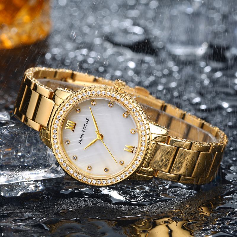 Lyxmärke Modestil Dam Armbandsur Diamond Dam Quartz Watch