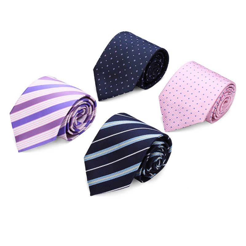 Herr Business Arrow Tie Set Tie Clips Manschettknappar Kerchief Gift Series