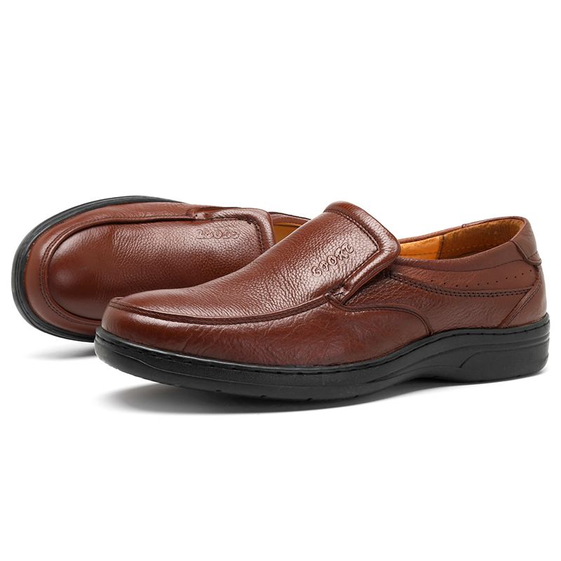 Män Äkta Läder Bekväm Slip On Oxfords