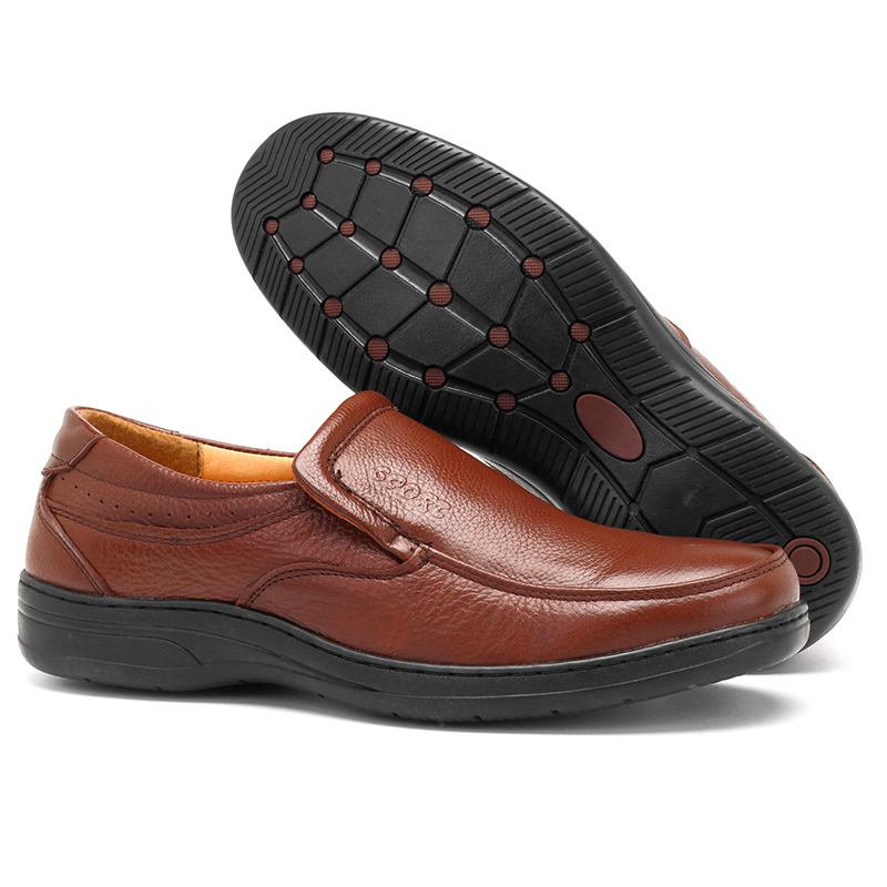 Män Äkta Läder Bekväm Slip On Oxfords