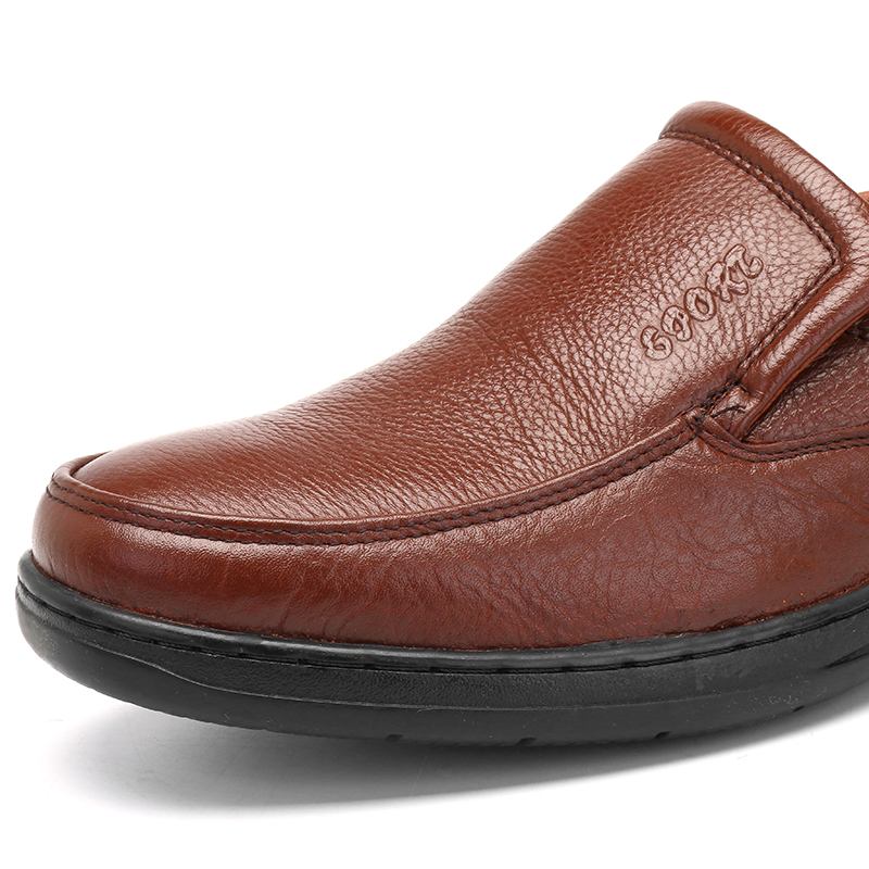 Män Äkta Läder Bekväm Slip On Oxfords