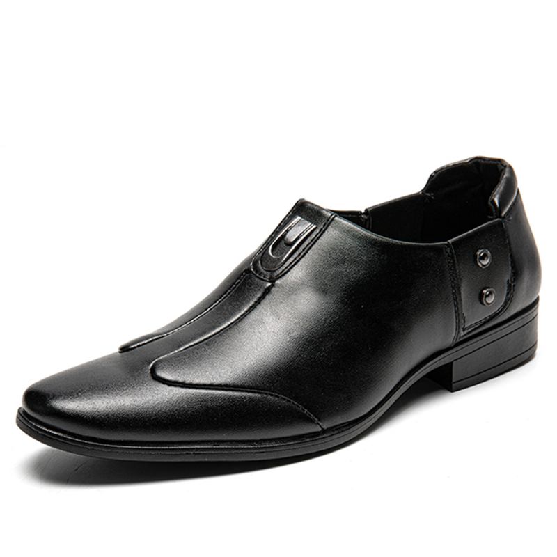 Män Andas Spetsiga Huvudet Slip-on Business Dress Skor