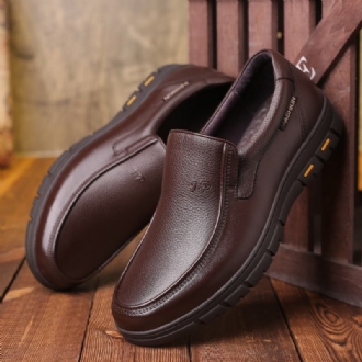 Män First Layer Kohud Slip-on Halkbeständig Business Dress Shoes