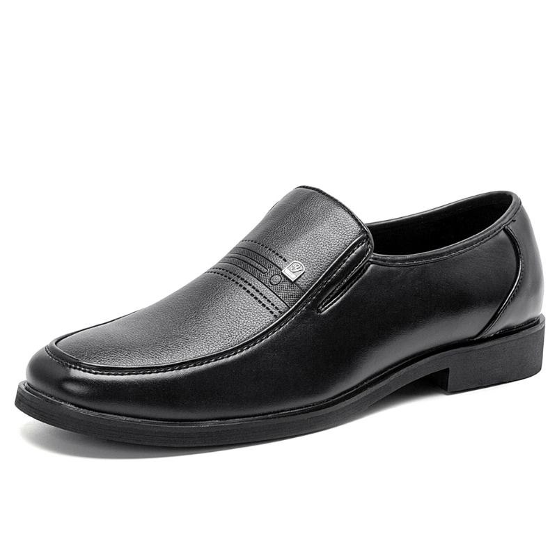 Män Mikrofiber Mjukt Läder Slip-on Slitstarka Casual Business Skor