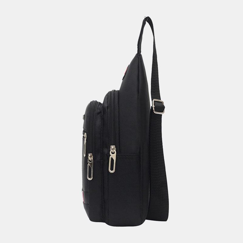 Män Nylon Vattentät Mode Casual Outdoor Chest Bag Crossbody Bag