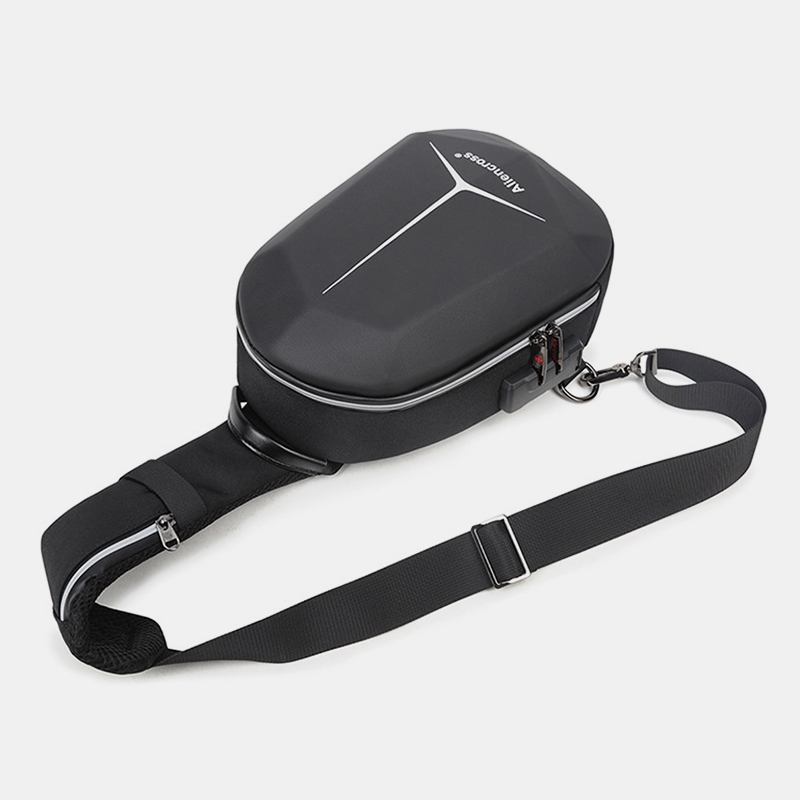 Män Stor Kapacitet Usb-laddning Flerlager Vattentät Crossbody-väska Chest Bag Sling Bag