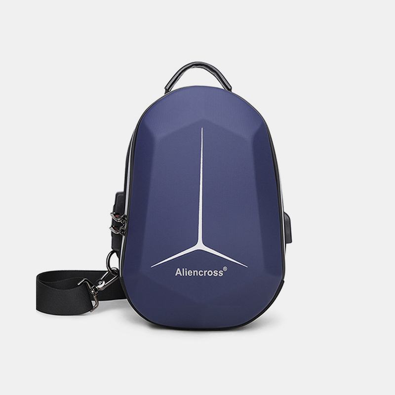 Män Stor Kapacitet Usb-laddning Flerlager Vattentät Crossbody-väska Chest Bag Sling Bag