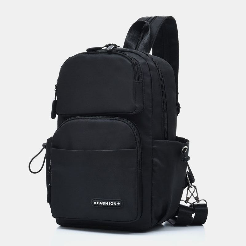 Män Usb Laddning Multi-carry Flerlager Vattentät Crossbody Bag Bröstväska Sling Bag Ryggsäck