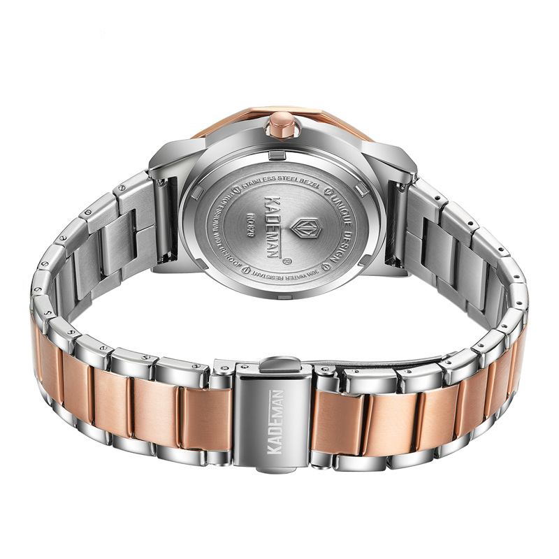 Casual Damklocka 3atm Vattentät Datumvisning Elegant Crystal Quartz Watch