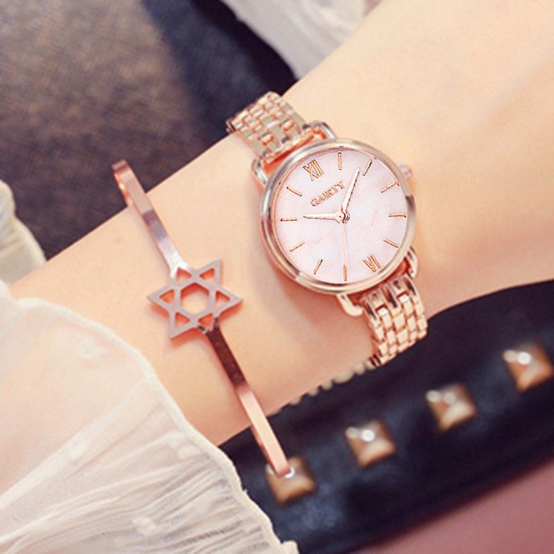 Elegant Design Damarmbandsur Casual Style Damklocka Quartz Watch