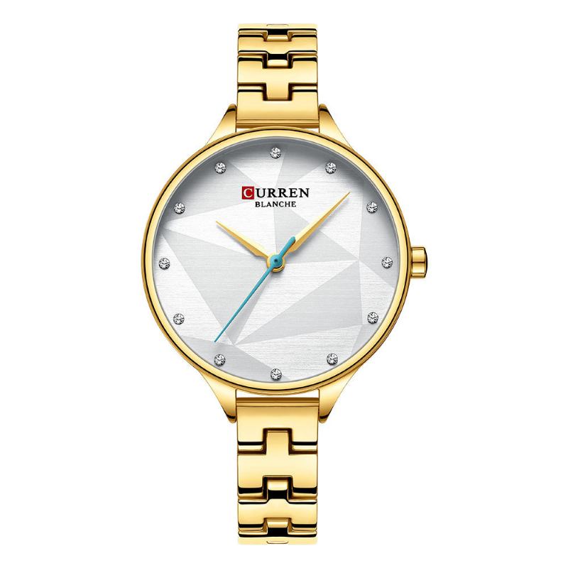 Elegant Design Damarmbandsur Crystal Full Steel Quartz Watch