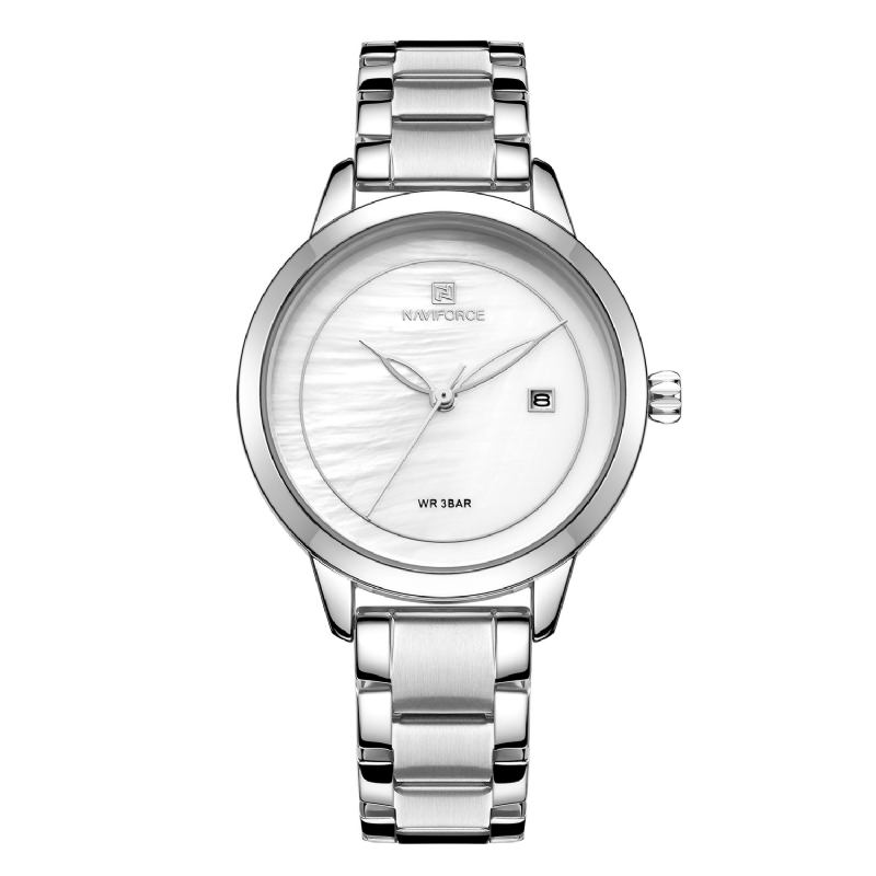 Elegant Design Damarmbandsur Vattentät Date Display Quartz Watch