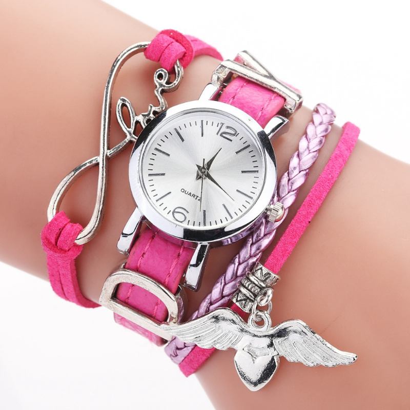 Love Dress Dam Armband Watch Retro Style Quartz Watches