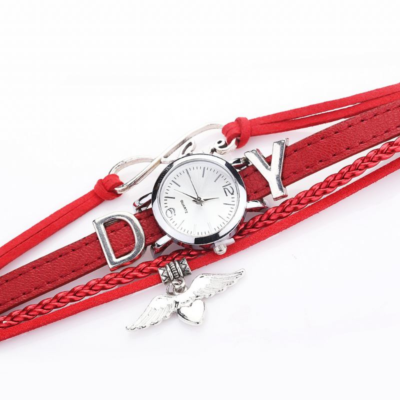 Love Dress Dam Armband Watch Retro Style Quartz Watches