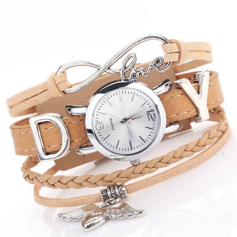 Love Dress Dam Armband Watch Retro Style Quartz Watches