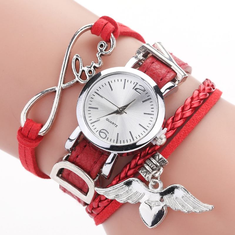 Love Dress Dam Armband Watch Retro Style Quartz Watches