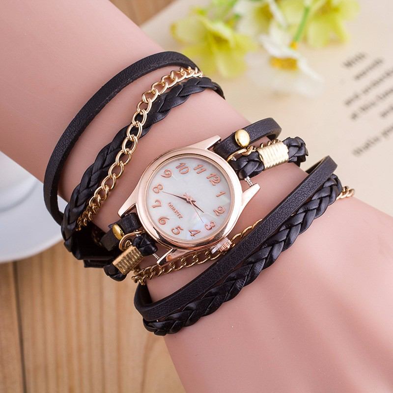 Mode Casual Shell Yta Diamond Armband Watch Dam Quartz Watch