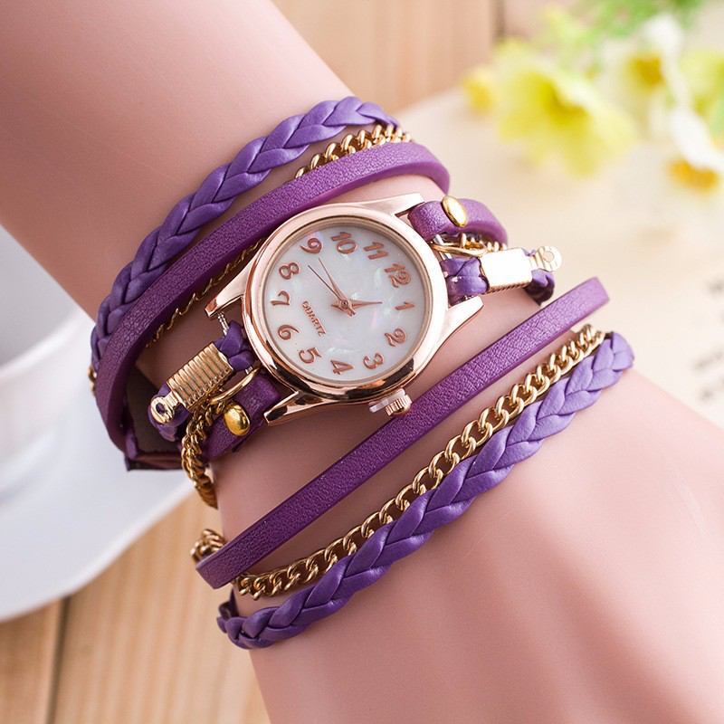 Mode Casual Shell Yta Diamond Armband Watch Dam Quartz Watch