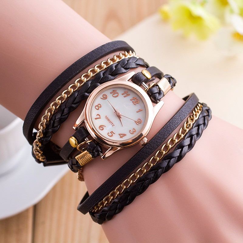 Mode Casual Shell Yta Diamond Armband Watch Dam Quartz Watch