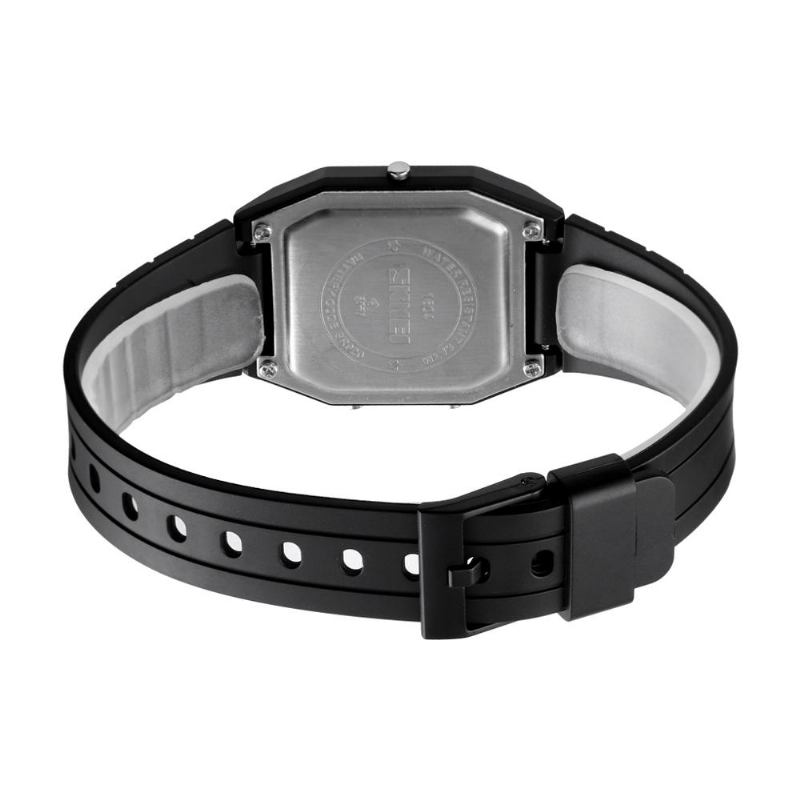 Mode Kvinnor Digital Watch Date Display Kronograf Väckarklocka Utsökt Liten Urtavla Kvinnlig Dual Display Watch